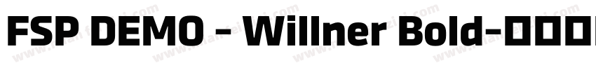 FSP DEMO - Willner Bold字体转换